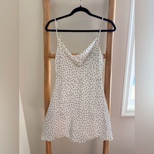 Lulu's Black and White Polka Dot Dress